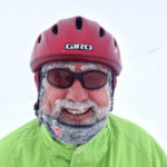 Photo of Hubert Schmitz covered in snow