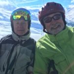 Photo of Hubert Schmitz and Mick Moore skiing in Austria 2016